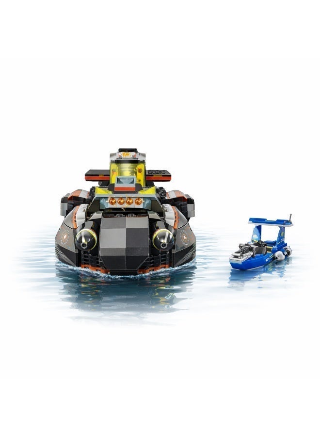 Qman Thunder Mission Submarine Building Blocks Set – 466 Pieces – 4 Minifigures – Ages 6+ - Image 2